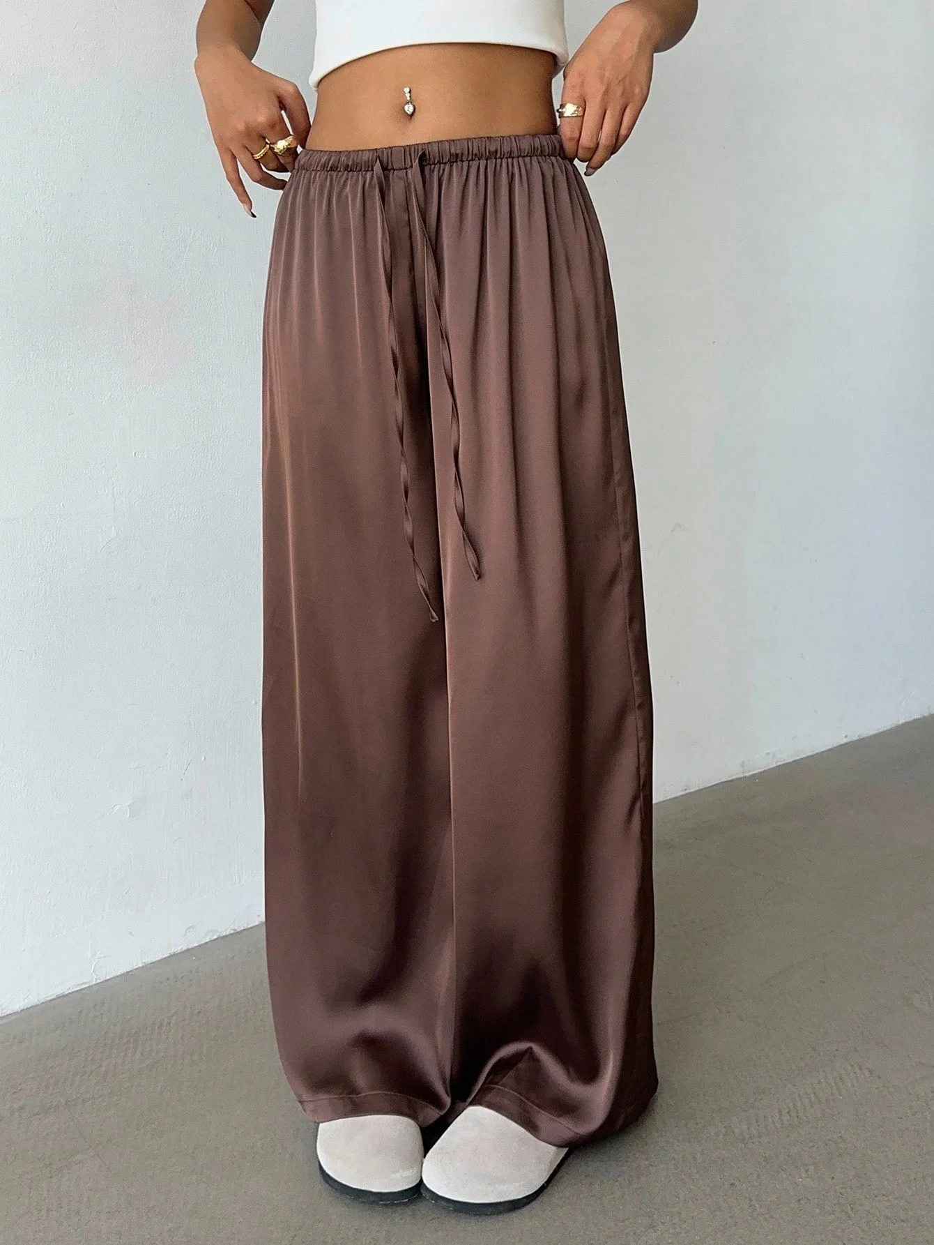 الربيع والخريف جديد المألوف النمط الأوروبي والأمريكي بلون السراويل المستقيمة