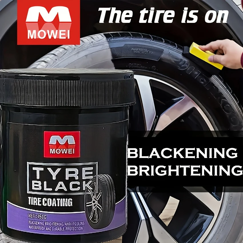 Tire Care Wax, Plastic and Rubber Repair Agents for All Car Models, Waterproof Maintenance and Cleaning Cream for External Gloss