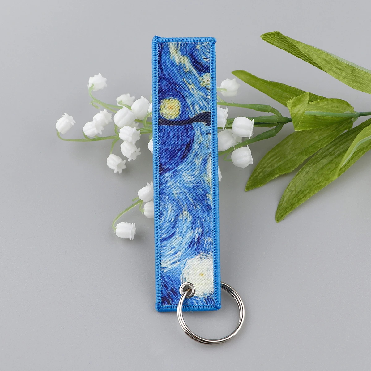 Van Gogh Art Keys Tag Car Keychains for Women Key Ring Fashion Jewelry Accessories Gifts llaveros