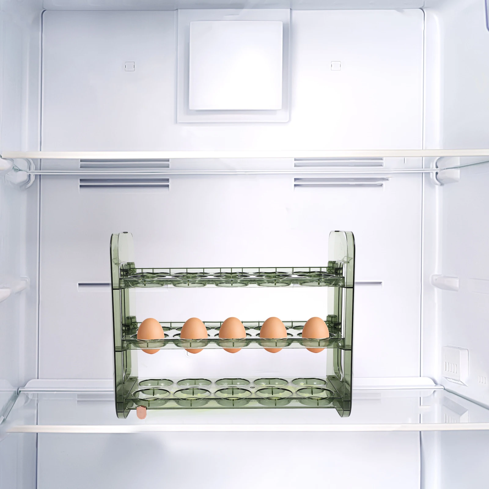 

Rack Holder Fridge Large Capacity 3 Layers Tray St Refrigerator Door Fridge Door Egg Rack Egg Storage ganizer Plastic