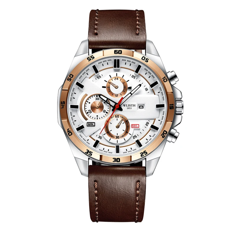 Jam Tangan Mewah Pria Terbaru 2025 Jam Tangan Quartz Tali Kulit Jam Pria Klasik Jam Tangan Sport Bisnis Untuk Pria reloj