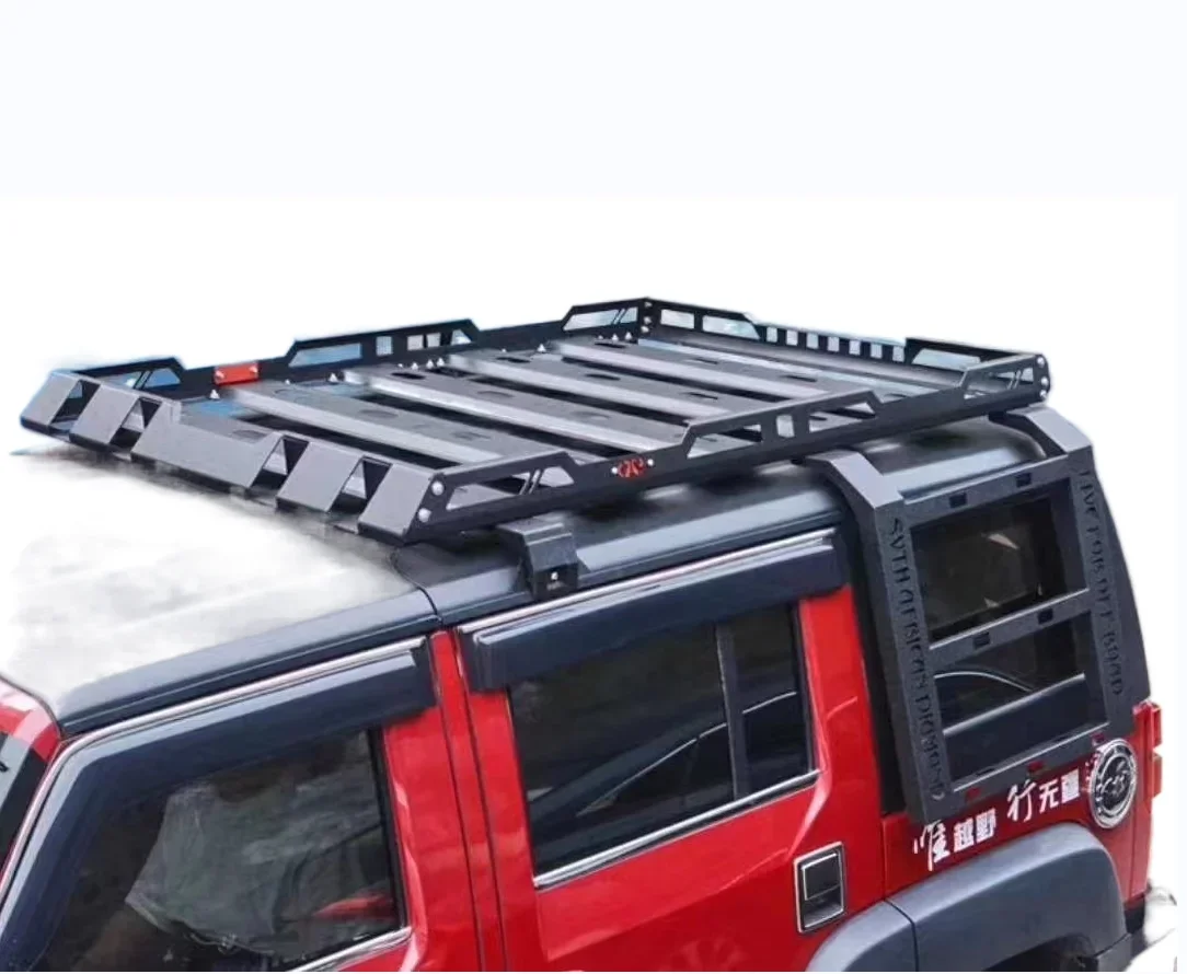 MANx4 Roof Rack Luggage Basket Cargo Carrier For Jeep Wrangler JK