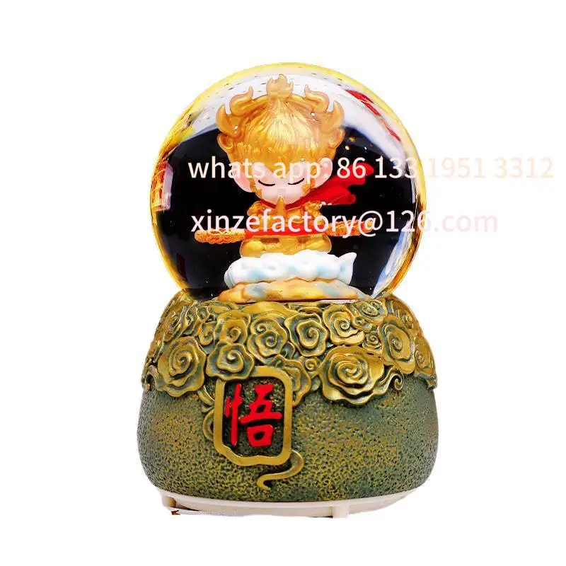 

Crystal ball ornaments rotating eight-piece box boys' bedroom ornaments Qitian Dasheng ornaments