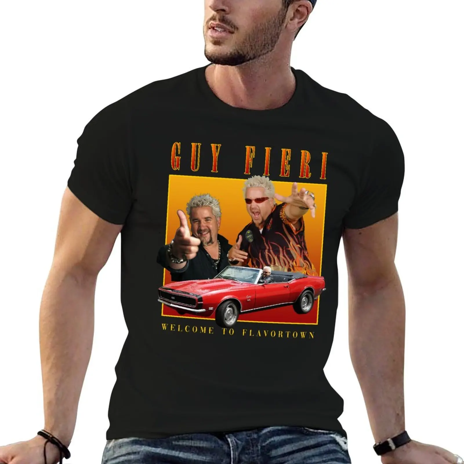 

guy fieri homage T-Shirt anime t shirts oversize t shirt man designer cotton t shirt man T-shirt