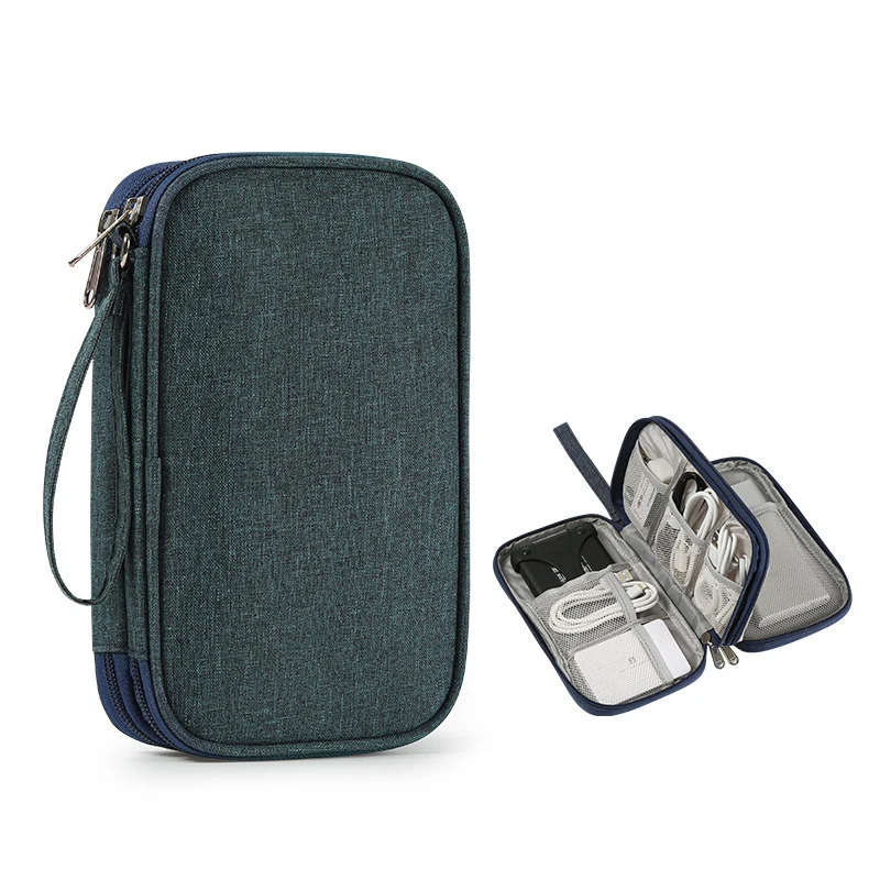 Portable Waterproof  Travel Cable Organizer Pouch Electronic Accessories Carry Case Storage Bag Passport Holder