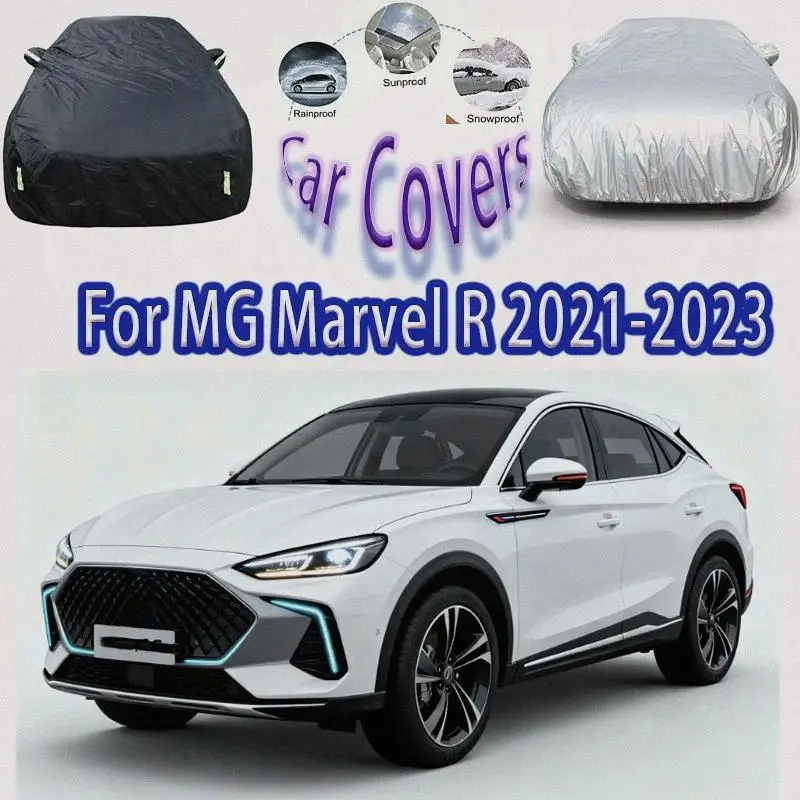 

Для защиты на открытом воздухе, водонепроницаемый полный для MG Marvel R 2021 2023, солнцезащитный козырек от снега, пылезащитные аксессуары, внешние автомобильные чехлы