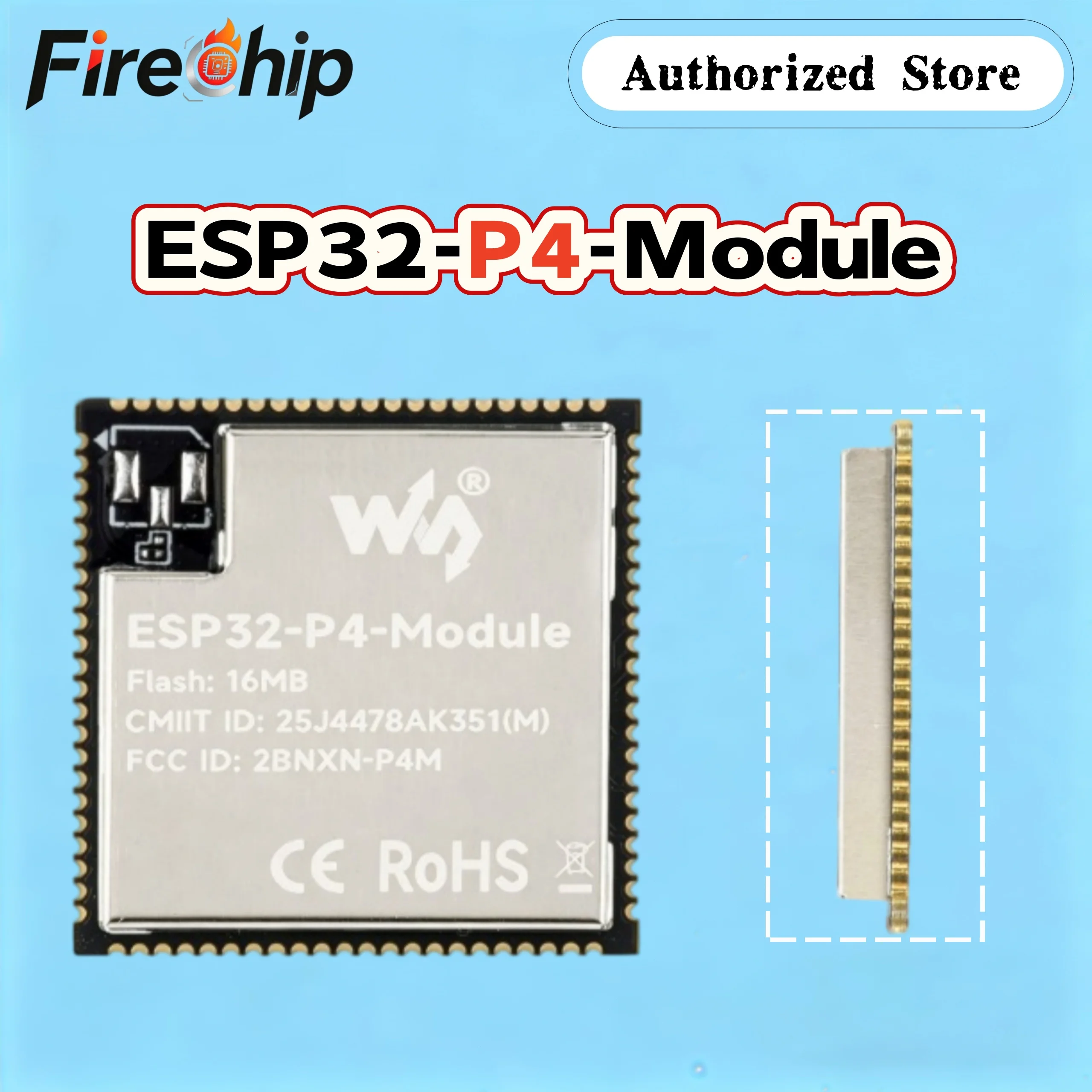 Waveshare ESP32-P4-Module Core Board, Based On ESP32-P4 And ESP32-C6, Supports 2.4GHz Wi-Fi BT5.3, Options For 16MB /32MB Flash