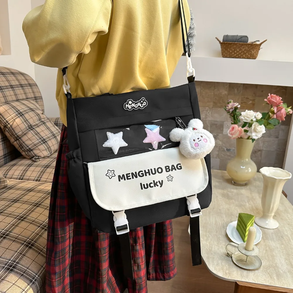 

Ретро-сумка-мессенджер в студенческом стиле для девушек, вместительная, на плечо, для студенток, школьная, модная, повседневная, для старшеклассниц