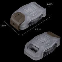 Luz de señal NANO, 2 modos, deportes al aire libre, caza, supervivencia, seguridad, casco estroboscópico, lámpara de señal, sistema MOLLE, equipo táctico de montaje