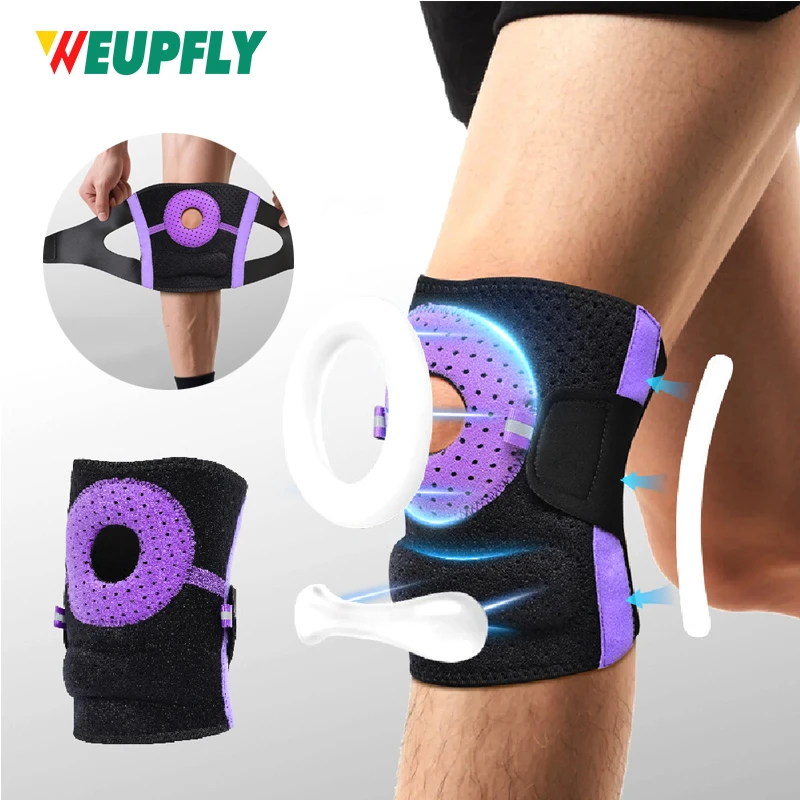 1PCS Knee Brace for Meniscus Tear - ACL & Patella Support Knee Brace for Men, Women - Adjustable Compression for Arthritis Pain