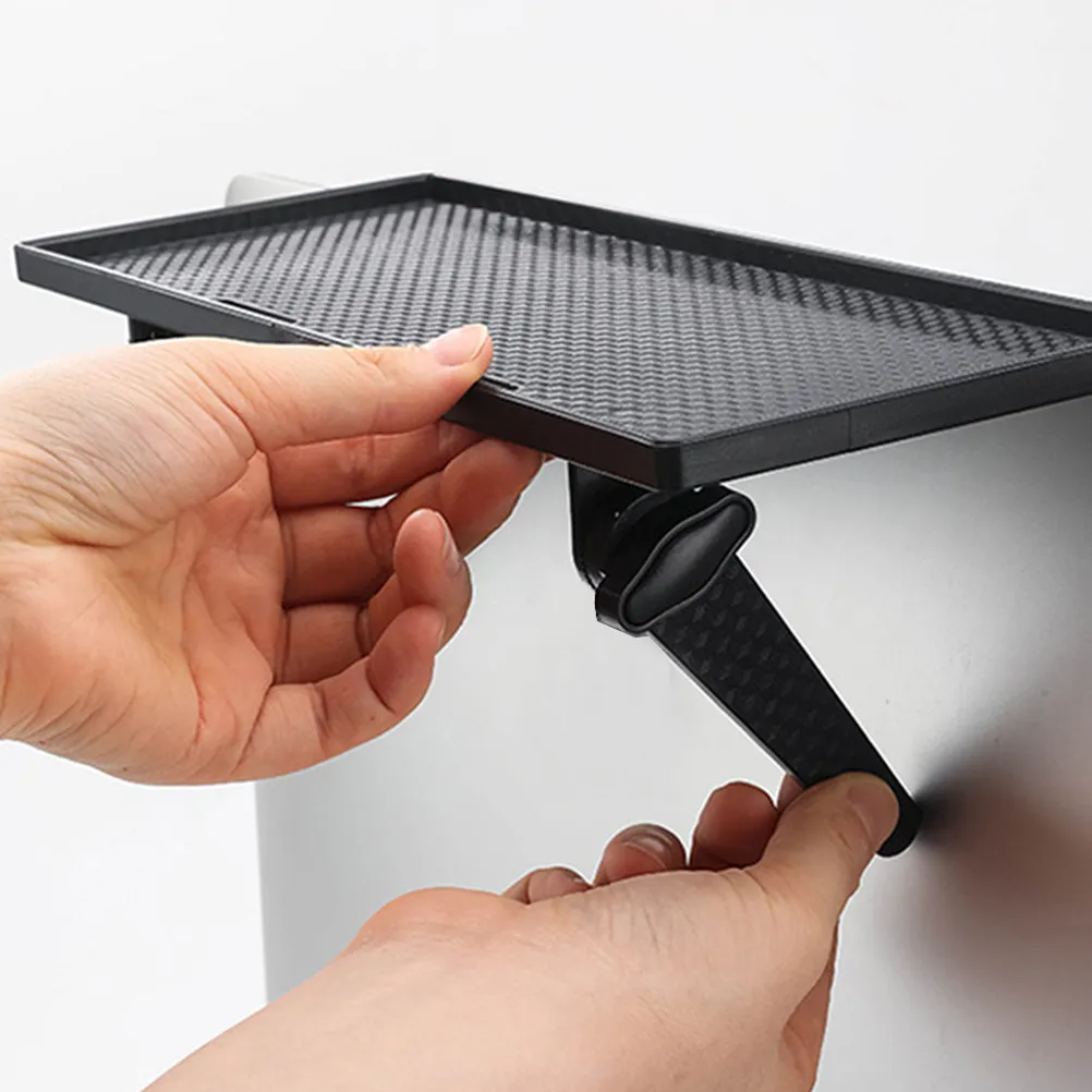 Router Storage Organizer Punch-Free ABS Monitor Shelf Large Space Adjustable Support Computer Screen Rack for Set-Top Box