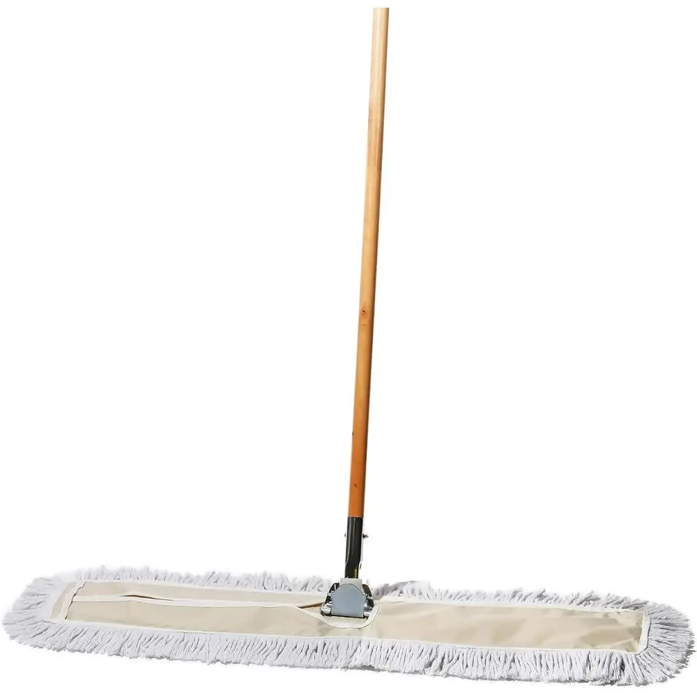 

36-inch Cotton Dust Mop and Hardwood Floor Sweeper, Industrial Dry Cleaning Supplies for Janitorial Use