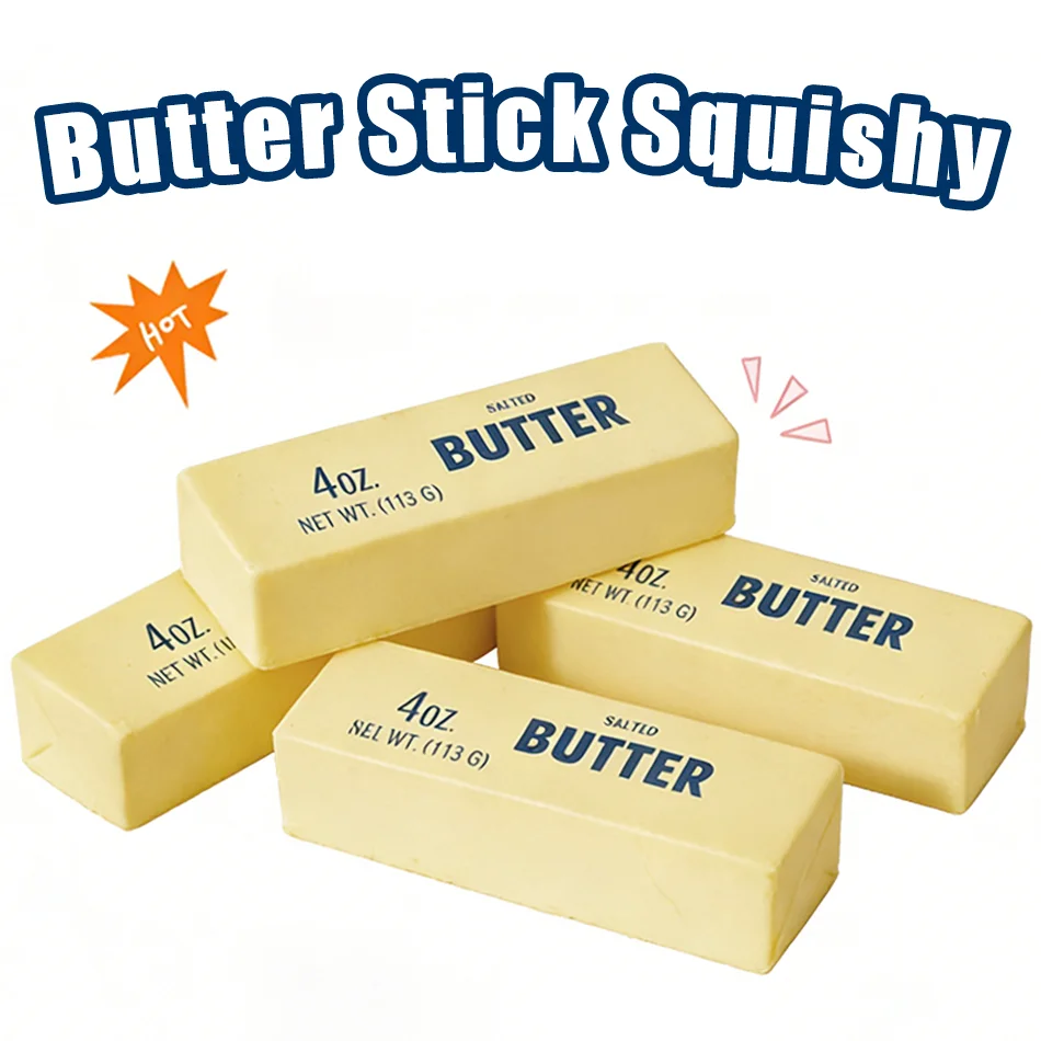 

Хит продаж: Мягкая игрушка-антистресс в форме стика сливочного масла, медленно восстанавливающая форму, сенсорная игрушка-фиджет для снятия стресса, подарок