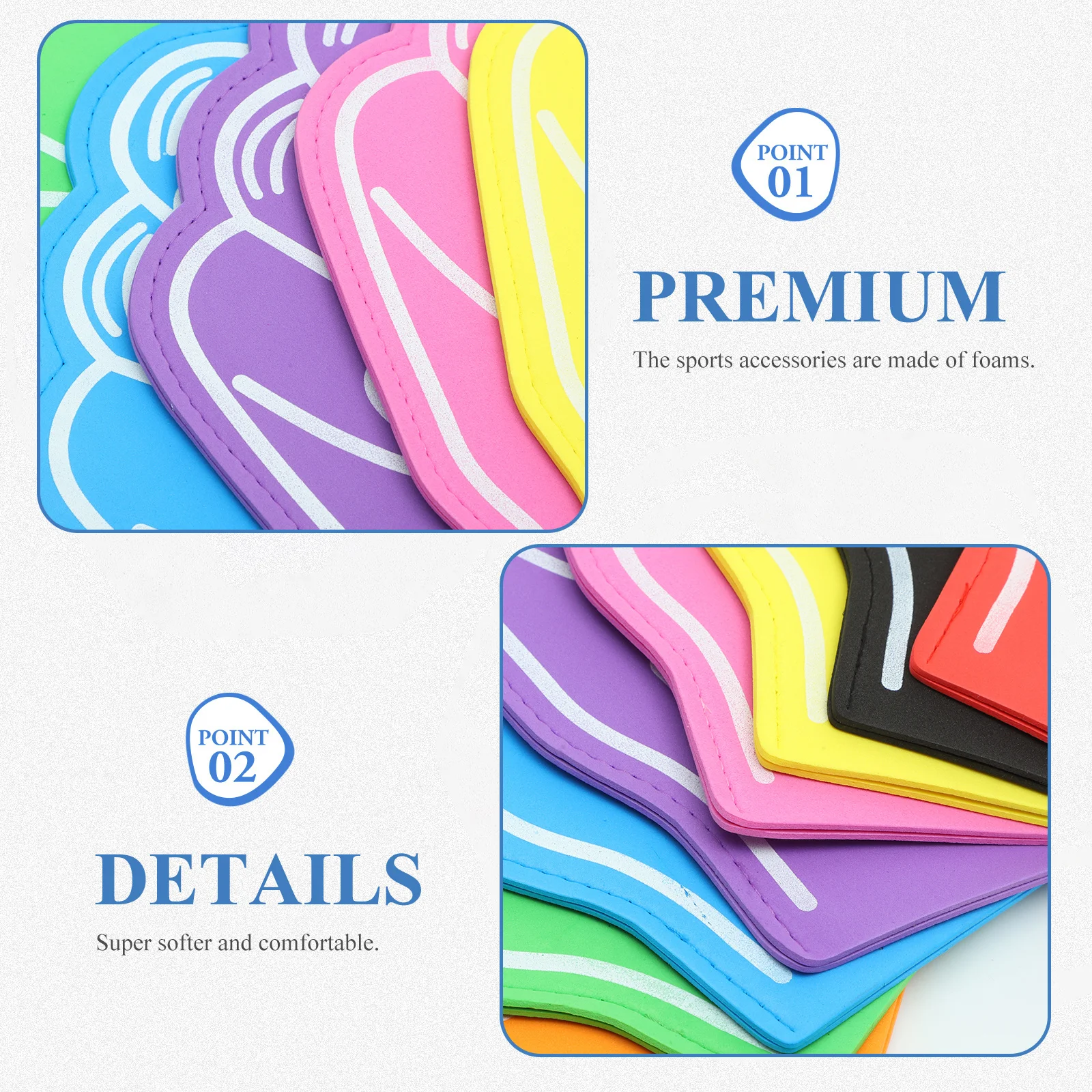 

8pcs Foam Finger Bright Fun Party Kids Adults Sports Cheering Props Festival Concerts Shows Cheerleading Gifts Noise Makers Bulk