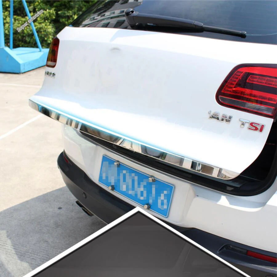 

Rear Tail Gate Door Bottom Molding Strip Cover Trim For VW Volkswagen Tiguan 2010 - 2015 Stainless Steel Accessories Exterior