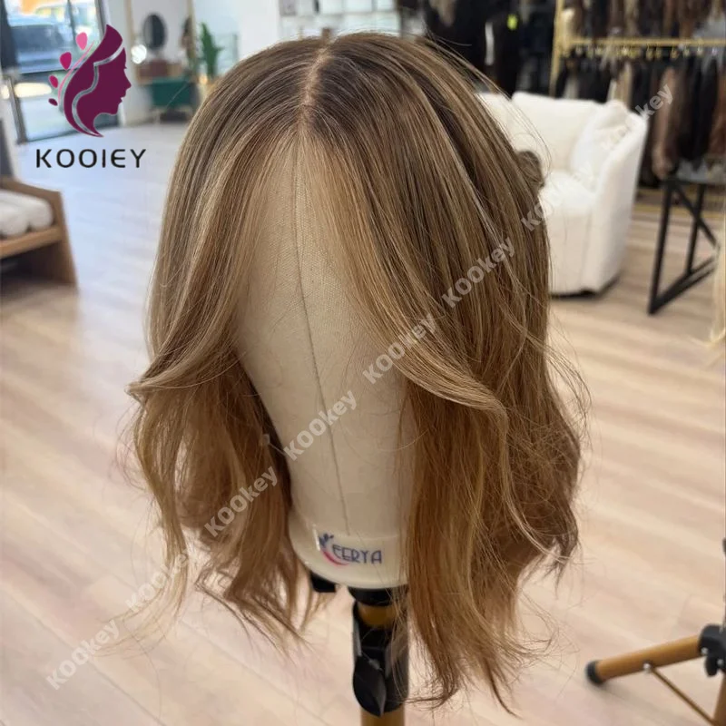 

Выделите 613, блондинка, короткий парик боб, прозрачный парик из натуральных волос на кружеве спереди, прямой коричневый цветной парик, полный парик шнурка, предварительно сорванный