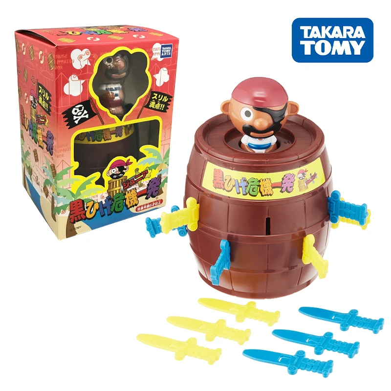 

Takara Tomy Blackbeard Pirate Crisis One Shot Plug Sword Barrel Interactive Puzzle Toy Party Table Games Tricked Game Toys Gifts