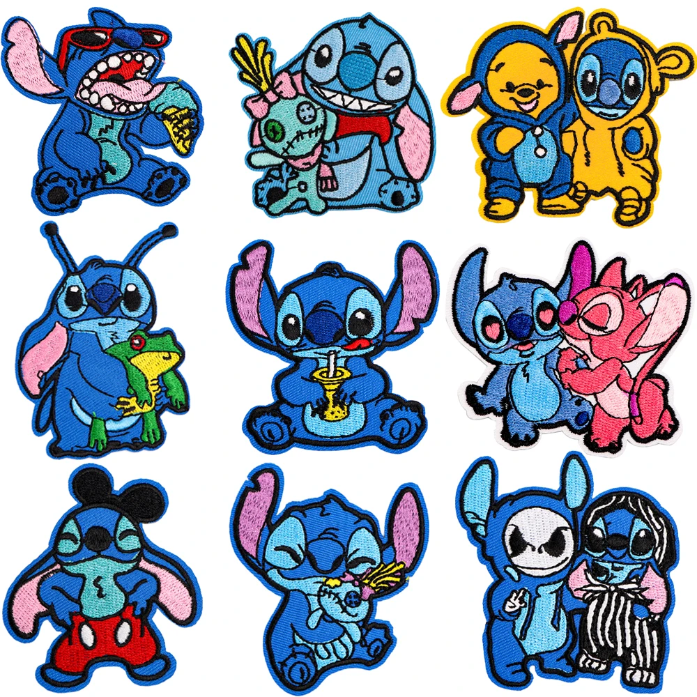 

Cute Stitch Patch DIY Applique Patches Sticker Diy Sewing Clothing Jacket Badges Iron on T-shirt Accessory Gifts