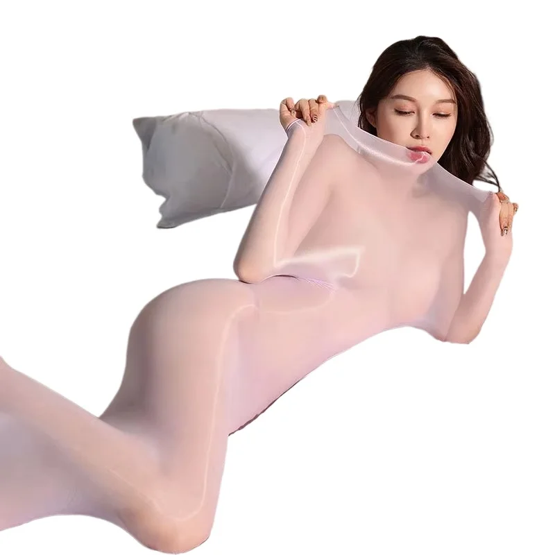 Super Oil Shiny Tight Full Body Stockings Sleeping Bag Mummy bondage Pullover Oily One-piece All-inclusive Tights