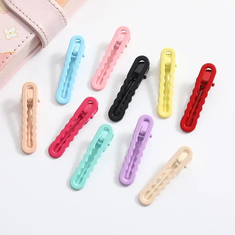 20 Stück Haarspangen in Bonbonfarben, Metall-Hohlwellen-Haarspangen für Frauen und Mädchen, DIY-Pony-Seitenclip, Make-up-Haarstyling-Accessoires – Detail 4