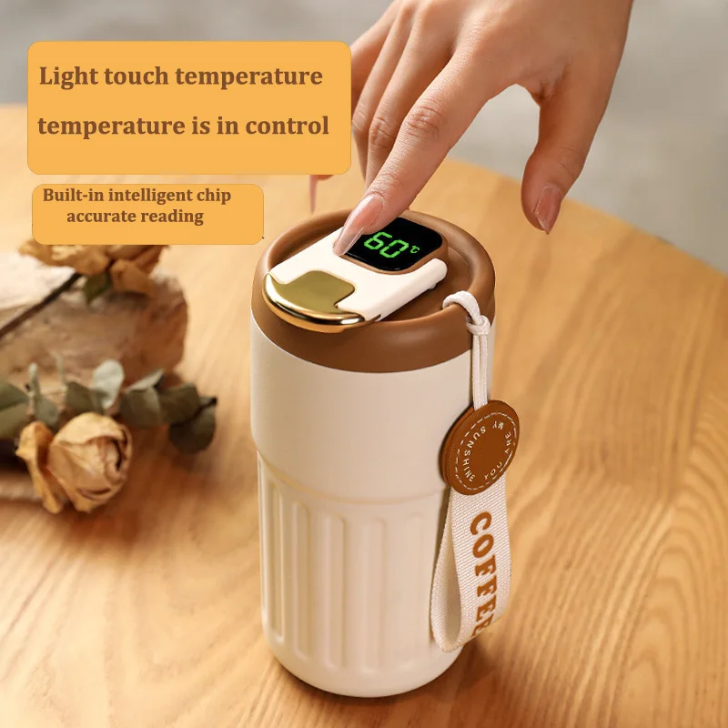 500ml Intelligent Temperature Display 316 Stainless Steel Insulation Cup High Appearance Level Portable Coffee Cup To Keep Cold