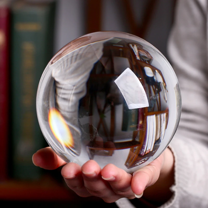 

Clear 30/40/50/60/80/100/120/150mm Crystal Ball with K9 Crystal Glass Ball for Photography Prop Crystal Ball FurnitureDecoration