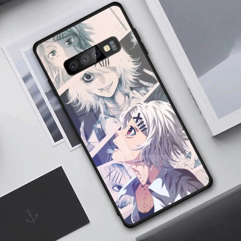 Tokyo Ghoul Juuzou Mobile Phone Case for Samung S23 S22 S21 Pro Ultra A13 A33 A53 NOTE 20 PC Glass Phone Cover Funda