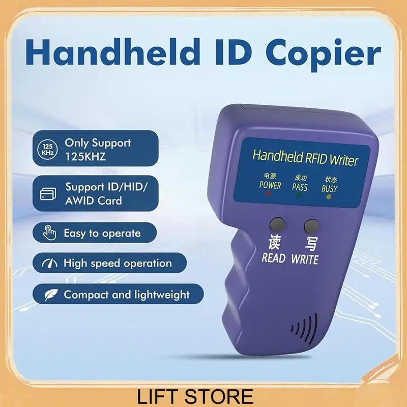BTLIFE-Copiatrice ID portatile 125Khz Lettore RFID Scrittore Duplicatore Copiatrice RFID portatile utilizzata per T5577 o EM4305