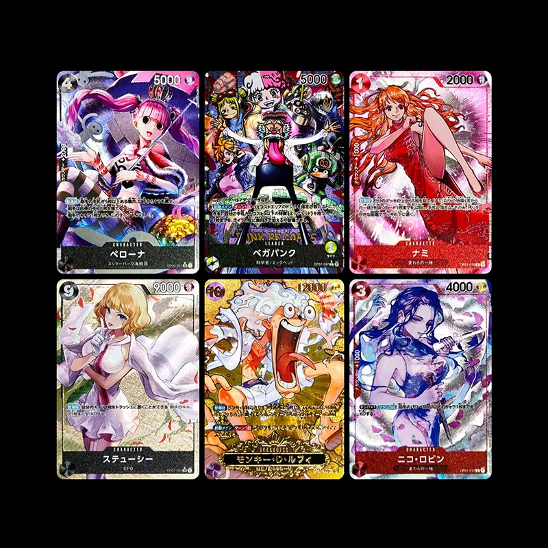 Diy Homemade One Piece Anime Nami Luffy Nico Robin Hancock Shirahoshi Anime Character Collection Flash Card Cartoon Toys