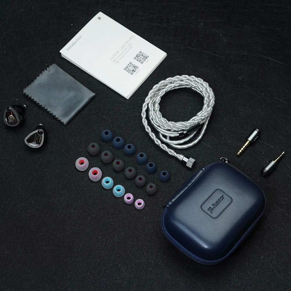 Juzear Light Shuttle HiFi In-ear Wired Earphone 1DD+4BA+2 Planar Drivers IEM with 3.5+4.4mm Interchangeable Plug Cable - view 6