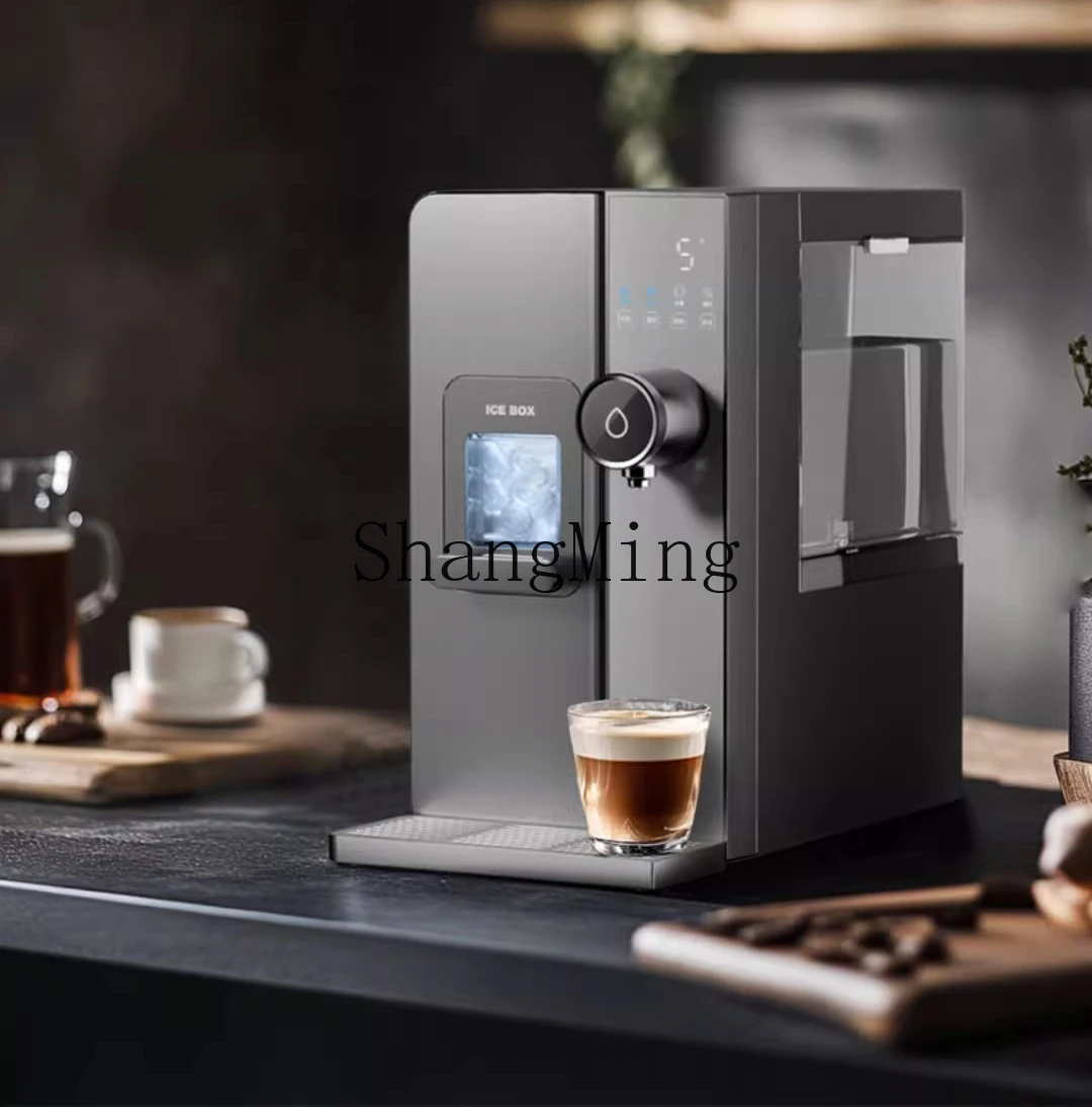 Dispensador de agua ZYY, máquina de hielo de escritorio para bebidas heladas, máquina integrada fría y caliente sin instalación