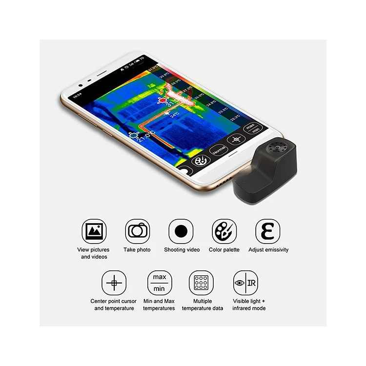 DECCA DC-102 xintai misuratore di temperatura del telefono cellulare termocamera A funzione video heat cell Phone thermal camera