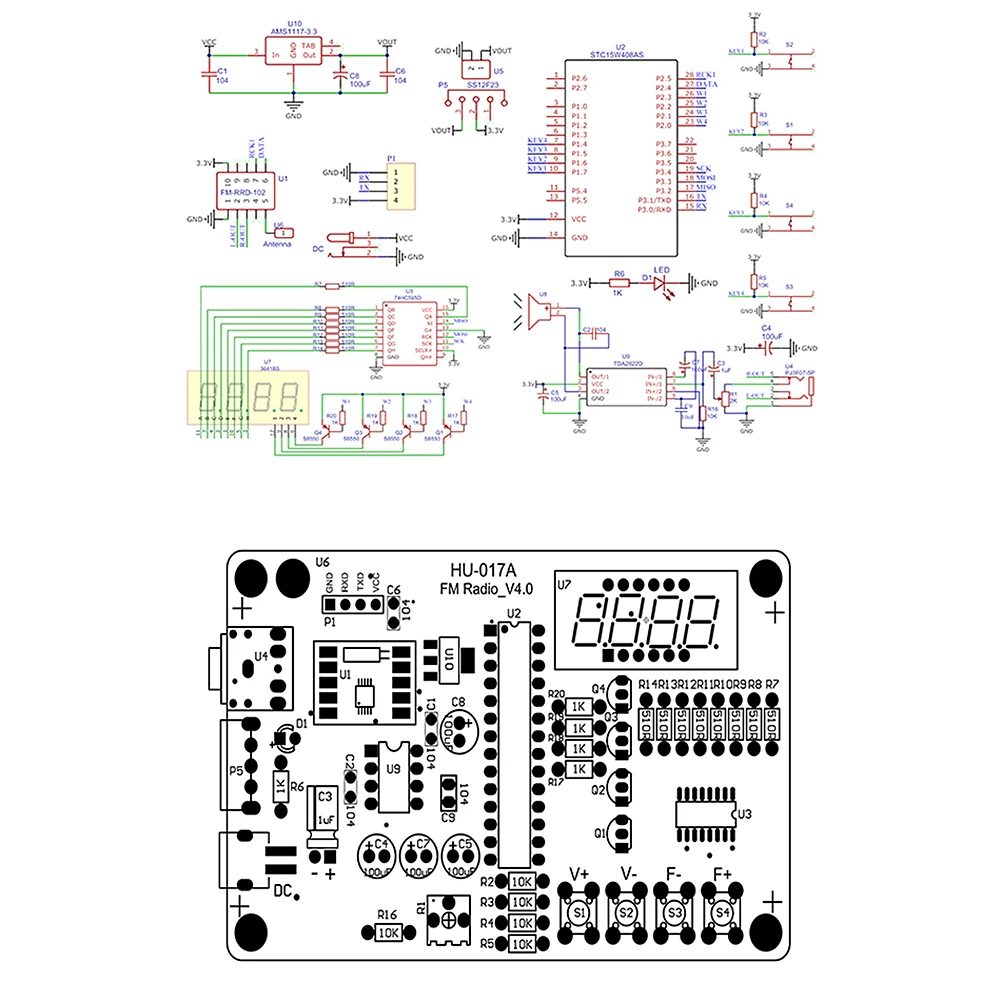 RDA5807S Soldeeroefening DIY-radiokit Verstelbare frequentie Digitaal display Soldeerproject Oefen Soldeer voor leren