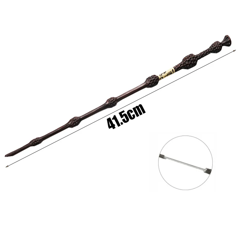 Potter Cosplay Varinhas Mágicas Para Crianças, Metal Núcleo De Ferro, Varinha De Brinquedo Presente, Pacote De Caixa, Prop Stage, Truques Mágicos,