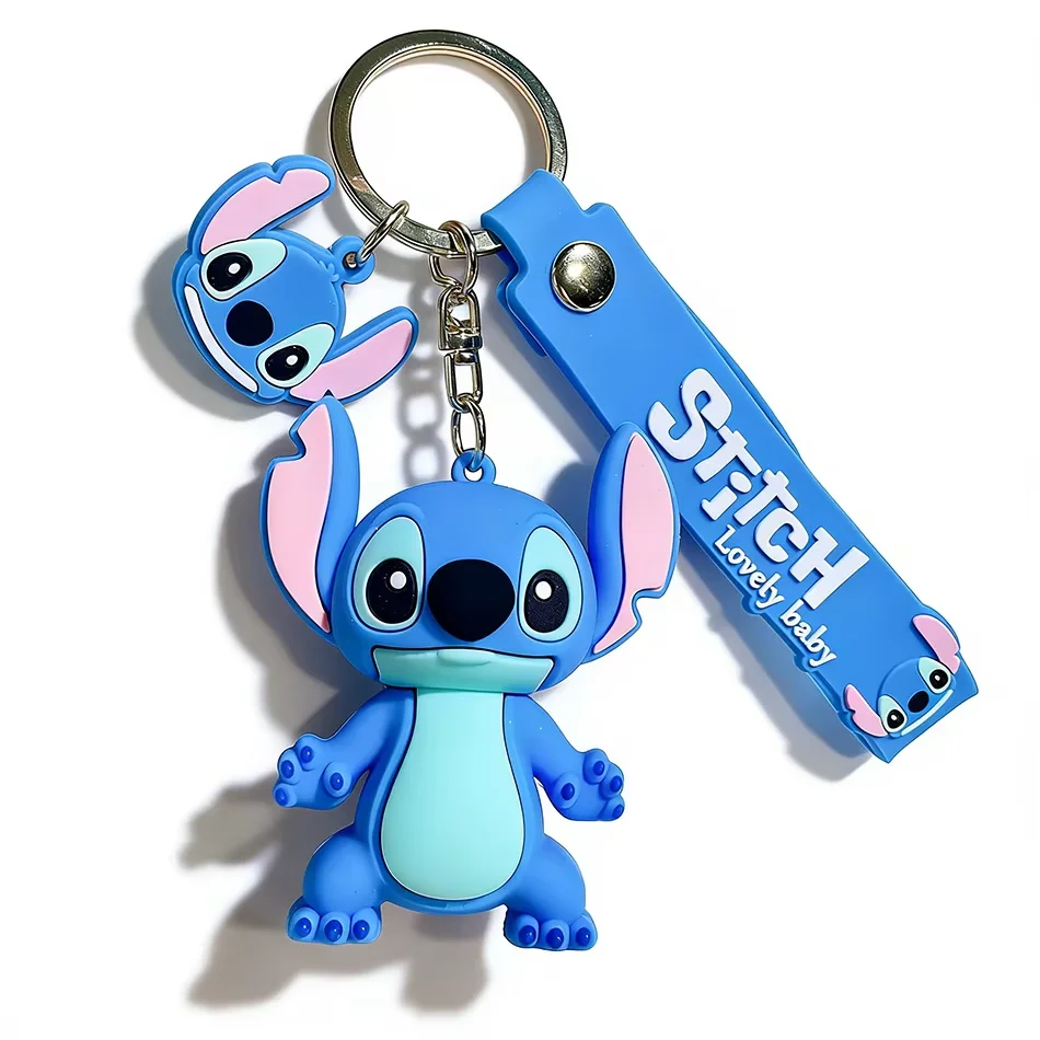 Chaveiro Hot Stitch: Boneco Anime Stitch, Pingente Rosa Doce para Bolsa, Enfeite de Carro, Acessório para Chaves, Presente de Natal para Meninas e Bri