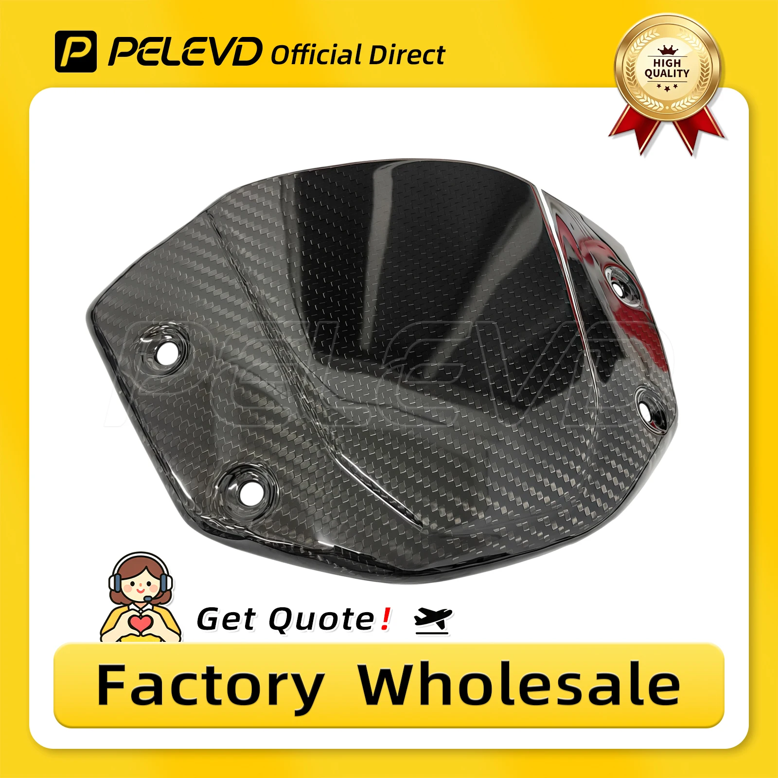100% CARBON FIBER Windshield Instrument Cover Windscreen Protector Shell sunshade Guard Cover For HONDA CBR650 CB1000R CB300R view 4