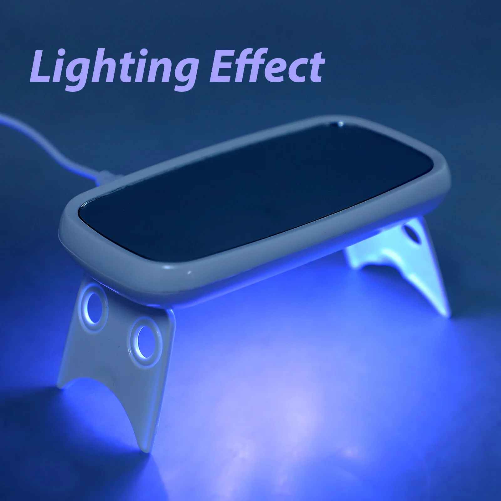 1 set 1 set led-gellamp roze compact manicurelicht voor gellak sneldrogend droger tafelblad kleine nagellampen nagelvoorziening