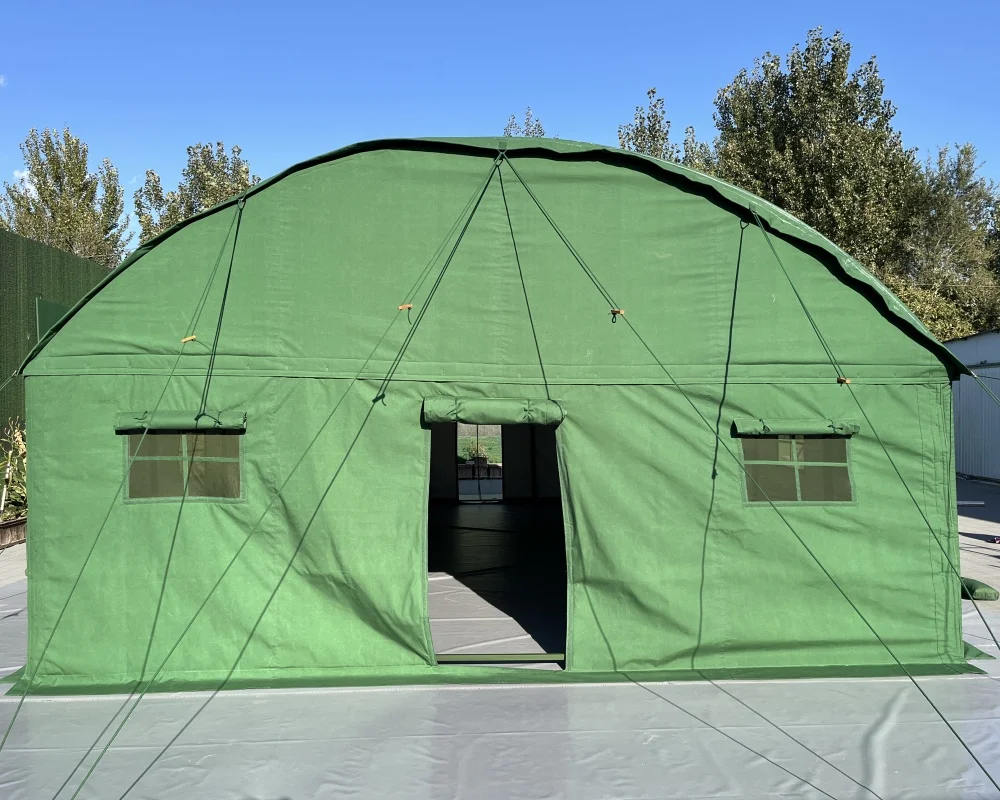 Customized Industrial Warehouse Canvas Shelter Arch Four-season Triple Layer Waterproof Workshop Tent