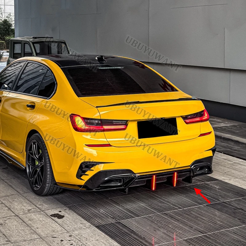 For BMW 3 Series G20 M Pack  MP Rear Diffuser Bumper Lip Spoiler Upgrade Refits Splitter 2020-2022