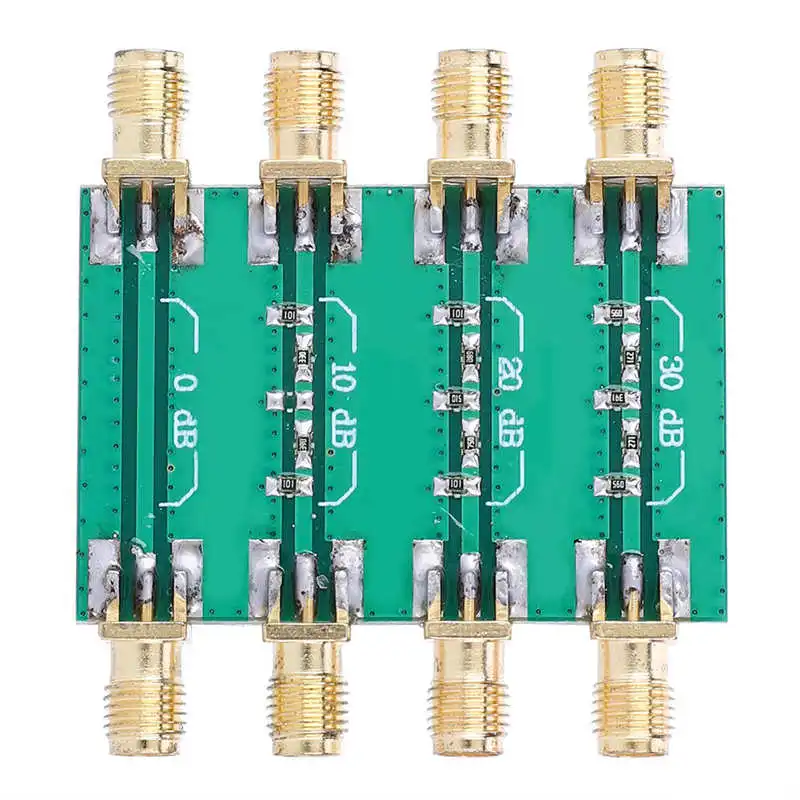 RF Fixed Attenuator SMA Double Female Head Radio Frequency Fixed Attenuator Module Board DC-4.0GHz