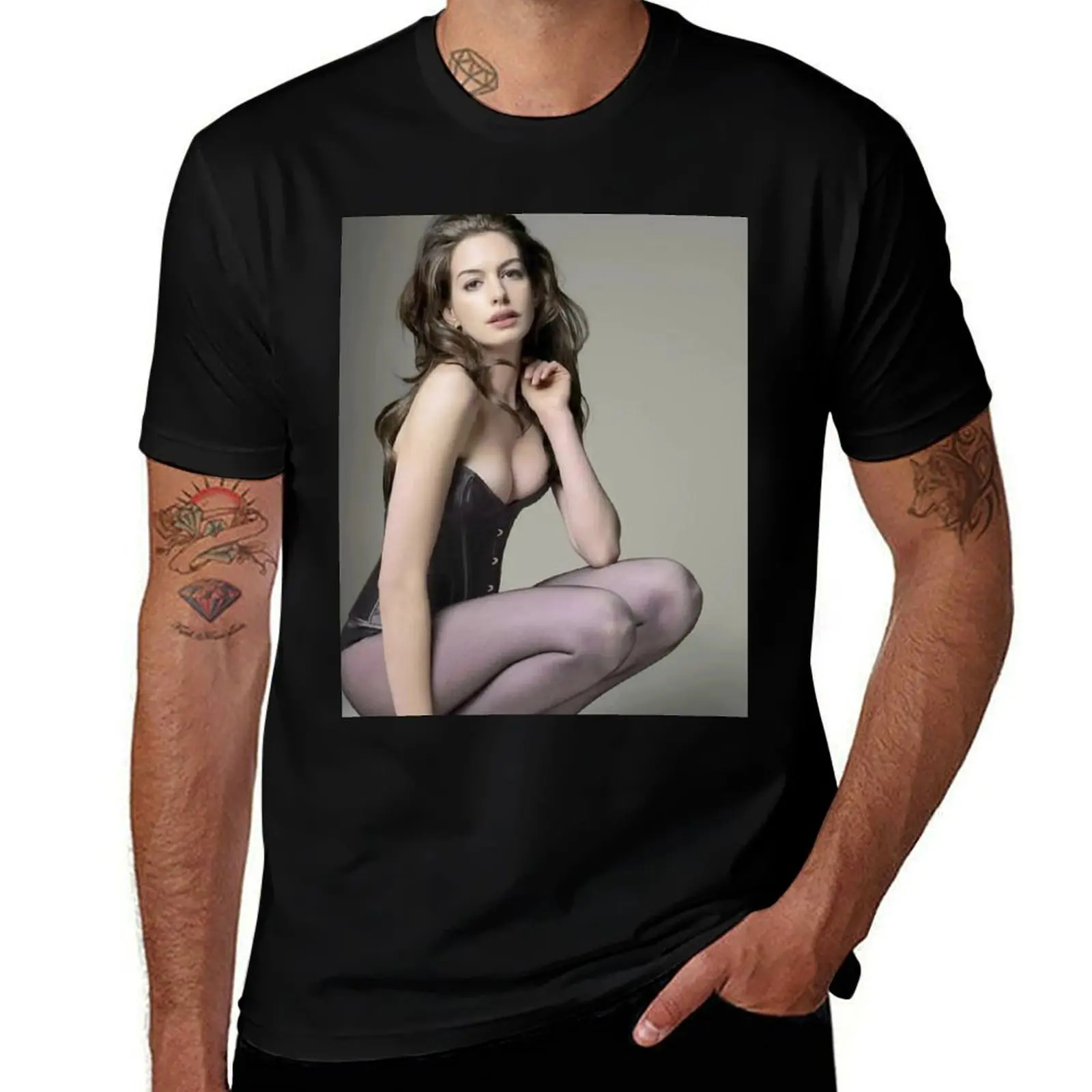 

anne man shirt cotton hathaway 100% t graphic shirts t sexy tees man shirts T-Shirt t graphic for