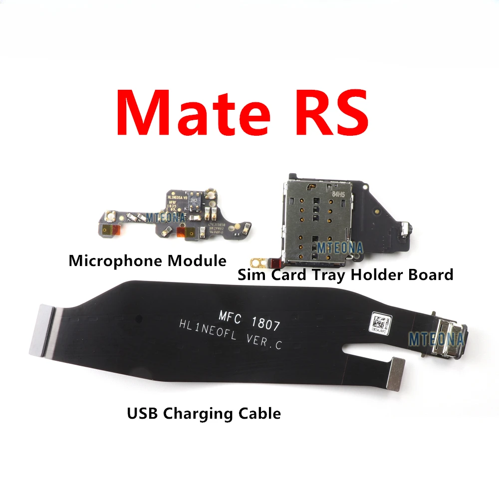 

Подставка-держатель для микрофона, Sim-карты, USB зарядная док-станция, плоский кабель для Huawei Mate RS, гибкая лента