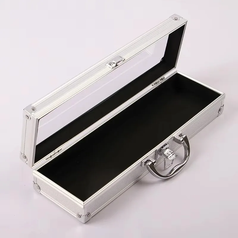 New Design Acrylic Aluminum Composite Hard Shell Silver Storage Portable Tool Box Aluminum Carry Bag