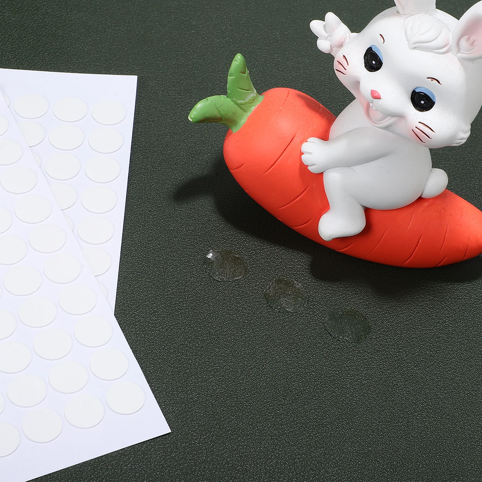 FUNOMOCYA 300 قطعة نقاط لاصقة مزدوجة الجوانب 10x0.5 مللي متر ملصقات شفافة قابلة للإزالة للحرف اليدوية والصور سهلة الاستخدام #6