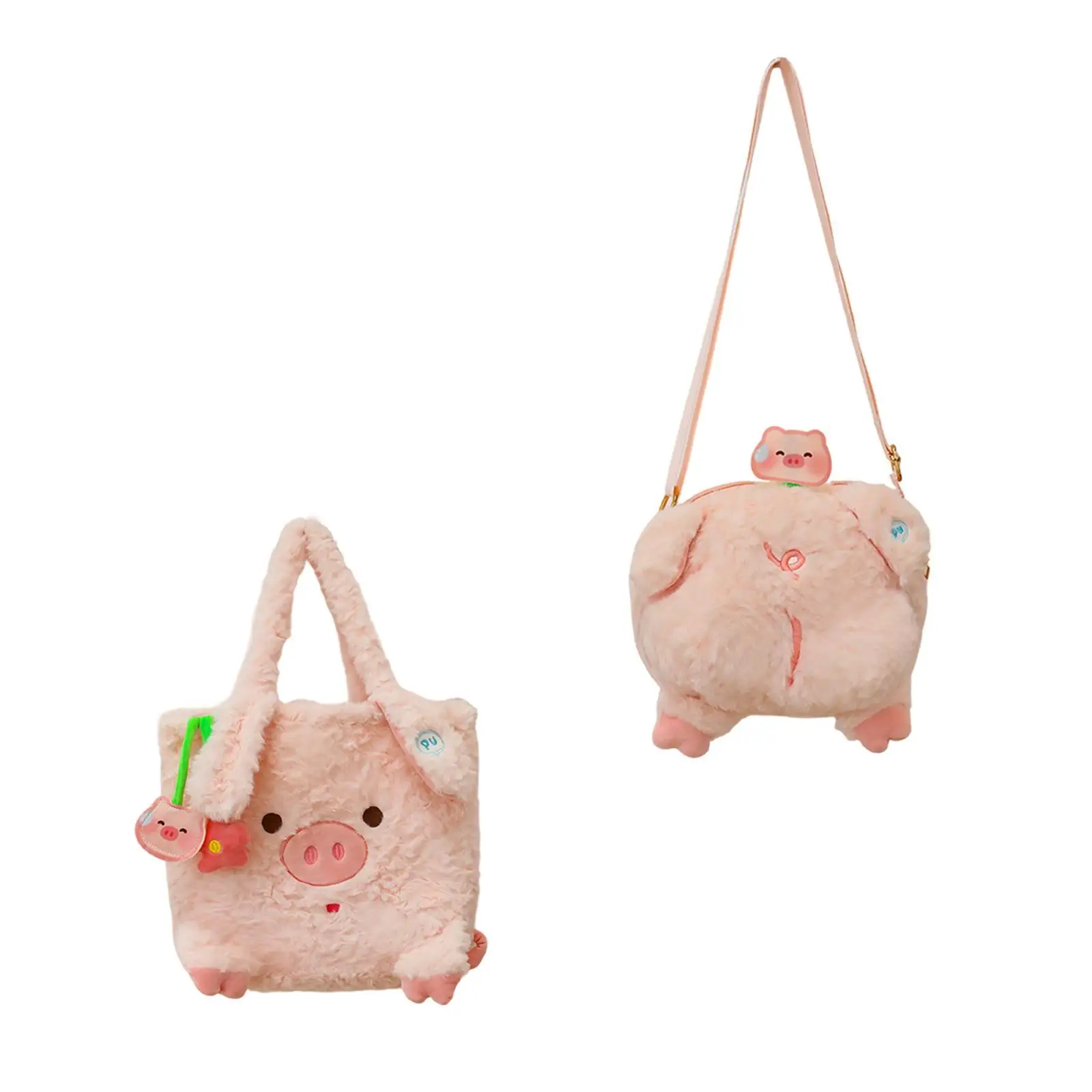 Women Bag Cute Pig Casual Valentines Day Gifts for Her Fashionable Lightweight Pouch for Summer Street Work Shopping Birthday