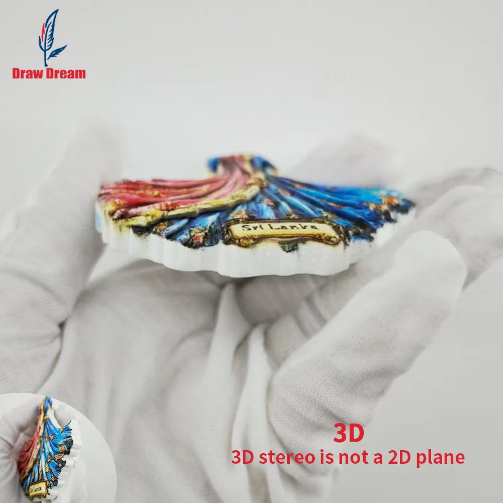 1Pc Sri Lanka Fridge Magnet, World Travel Souvenir Collection, Suitable for Home and Office Decoration, Personalized Exclusive Travel Souvenir Magnetic Fridge Magnet, Home Decoration, Kitchen, Room, Office, Cabinet Crafts Gift, Holiday Souvenir, Exquisite Small Gift
