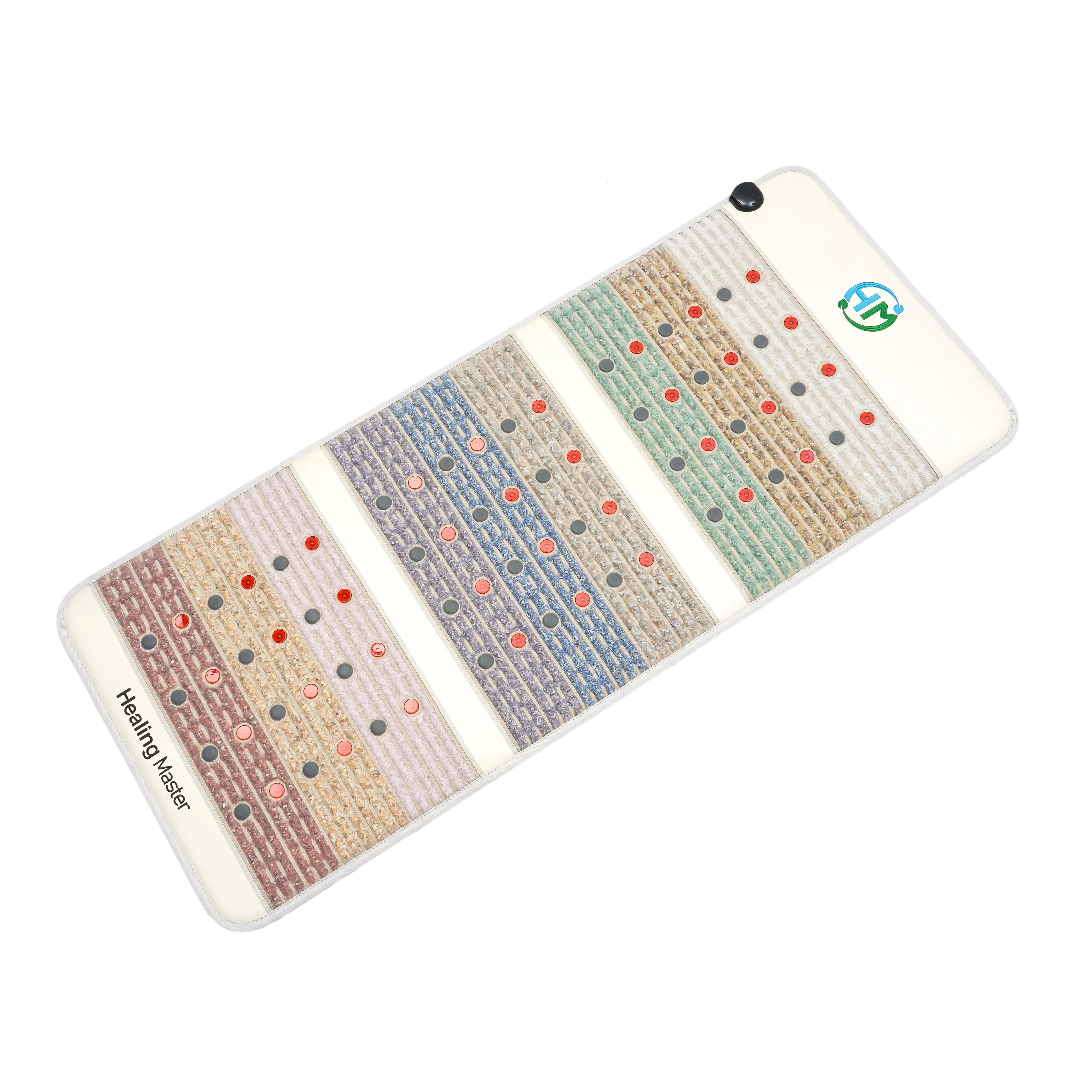 Natural Amethyst Crystal Infrared Heating Pad Negative Ion Photon Pemf Magnetic Therapy Mat Massage Mattress