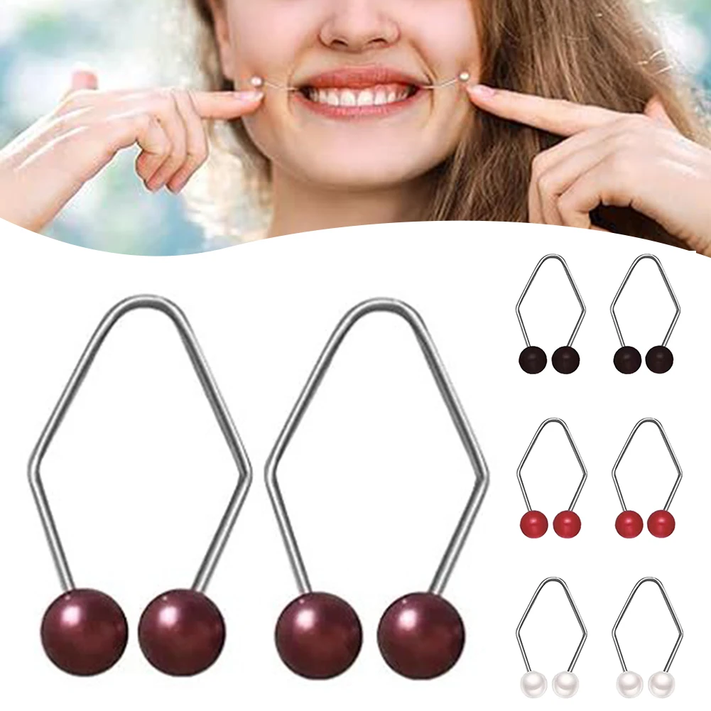 Small Dimple-Maker for Women Face Fashion Jewelry Accessories Dimple Trainer for The Face Easy To Wear Develop Natural Smile