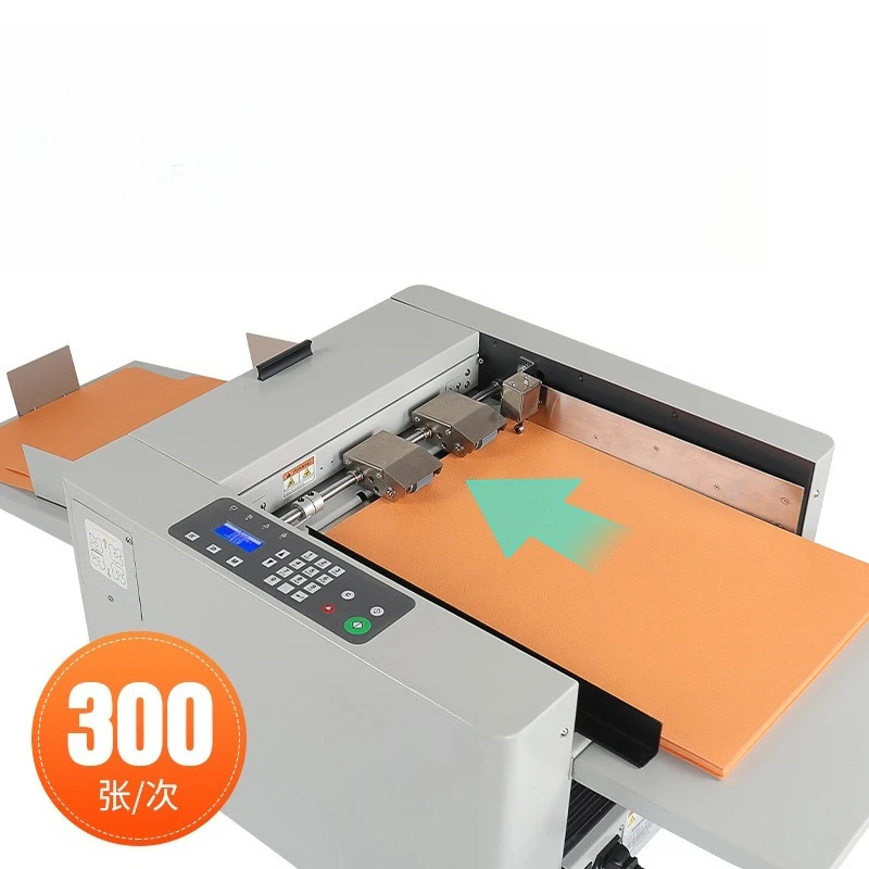

0 Automatic digital indentation machine Automatic paper feeding folding crease machine Color page stamps Dotted line