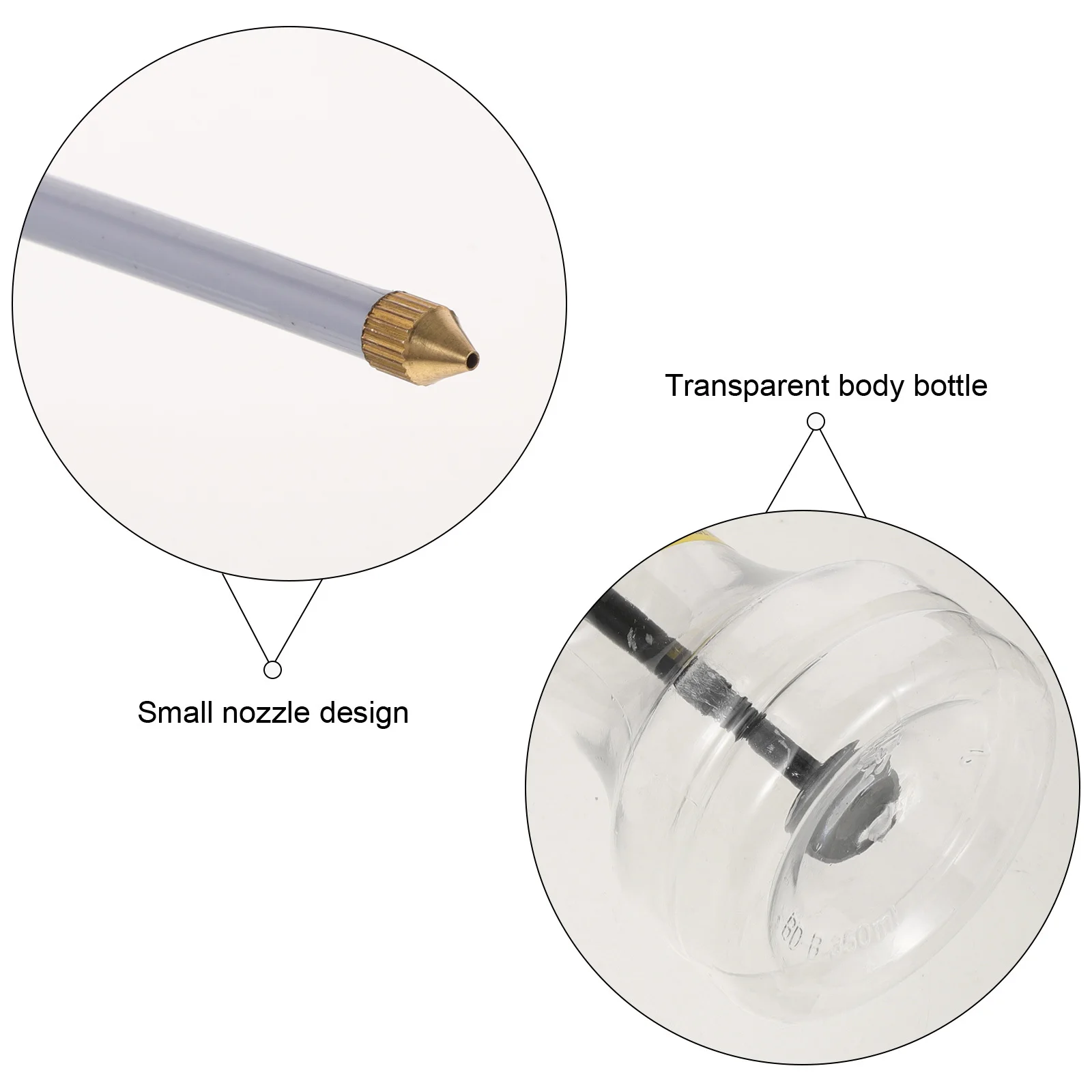 Dispensador de bomba Manual de lata de engrase de alta presión, plástico de ingeniería resistente para máquina, reparación de automóviles, boquilla de boquilla multiusos, 350Ml
